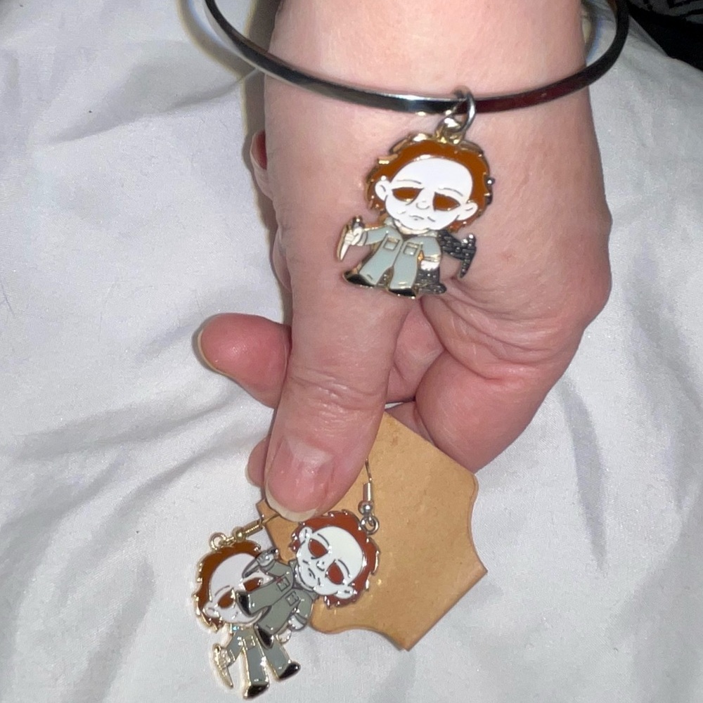 Michael Myers Bracelet & Matching Earrings